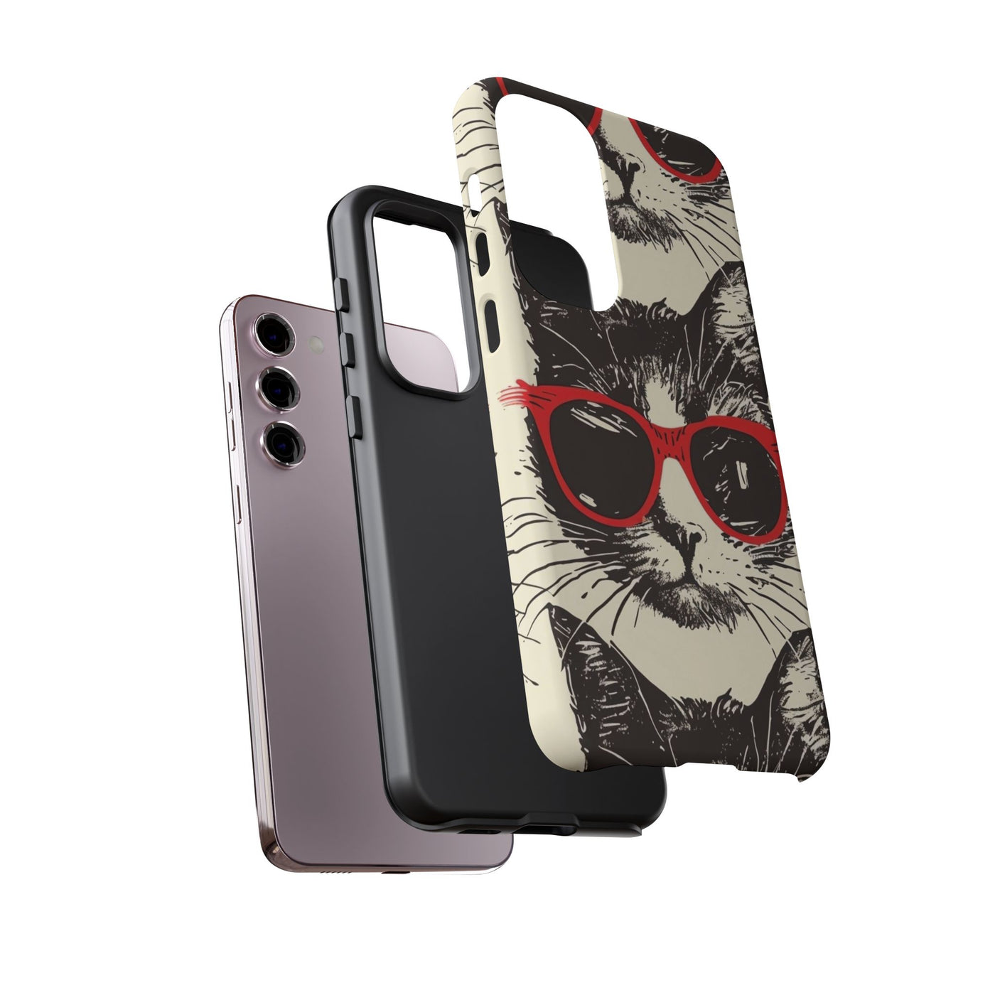 Phone Case: Sassy Cat Phone Case, Cute Cat Lovers Gift, Pet Lover Accessory, Fun Cat Phone Cover, Stylish Gadget Protection