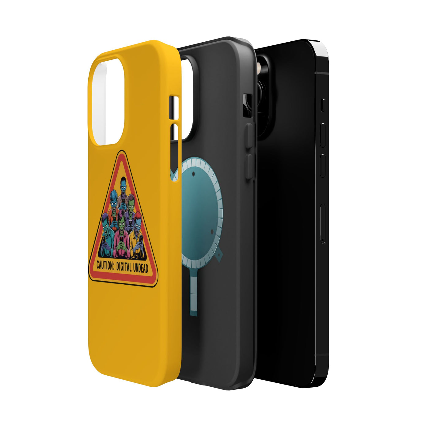 Phone Case: Zombie-Themed Tough Case for iPhone, Caution Digital Undead Phone Cover, Phone Accessory for Halloween, Unique Gift Idea, Trendy Phone [...]