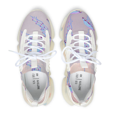 Mesh Sneakers - Purple Jellyfish Design