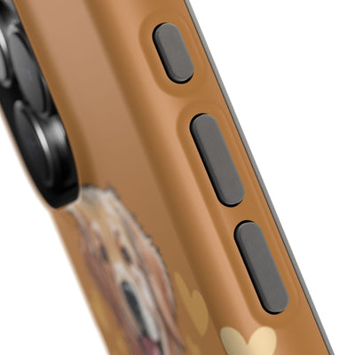 Dog Lover Magnetic Phone Case, Cute Pet Cases for iPhone, Dog-themed Phone Covers, Golden Retriever Case, Gifts for Dog Owners