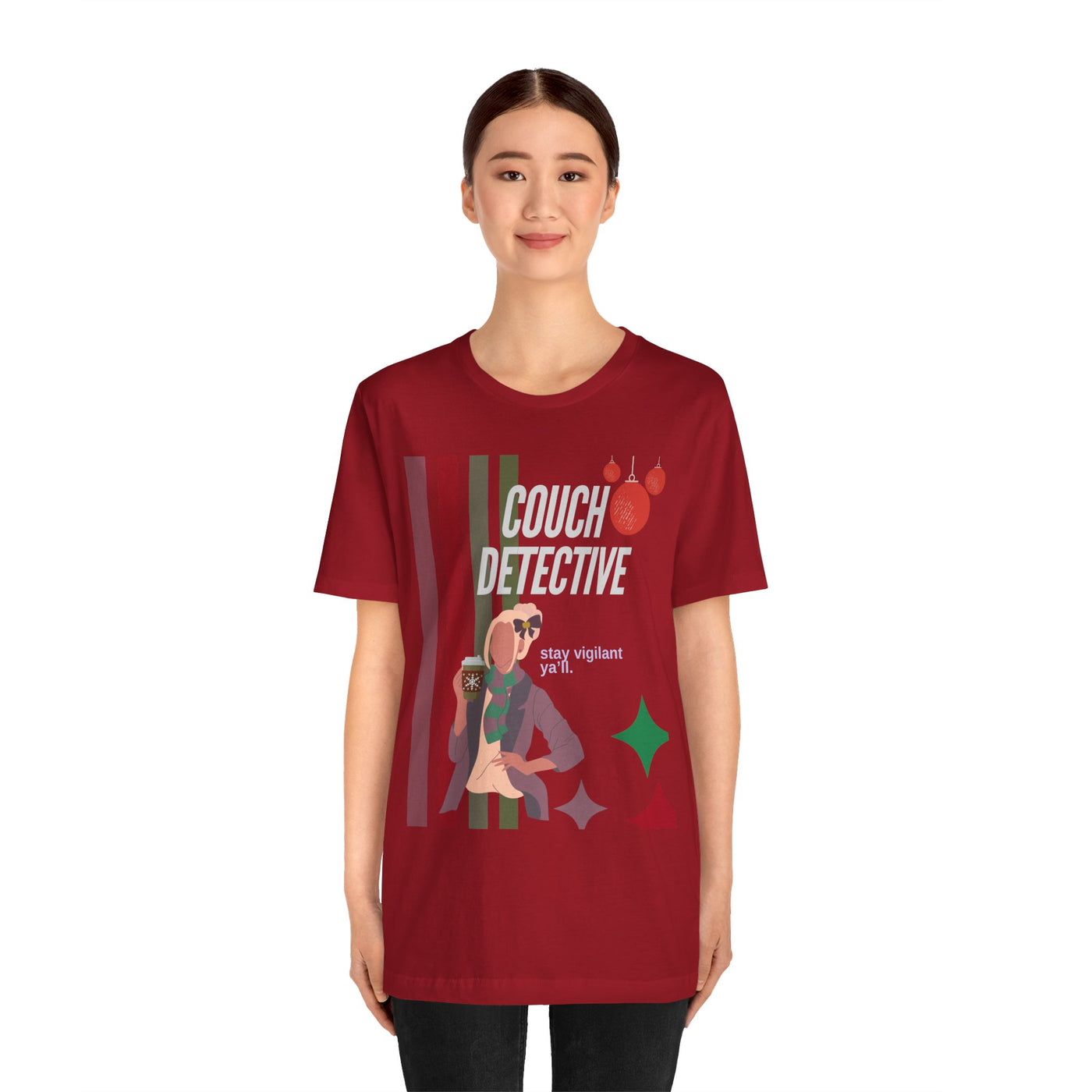 T-shirt: Couch Detective | Stay Vigilant | Holiday Edition