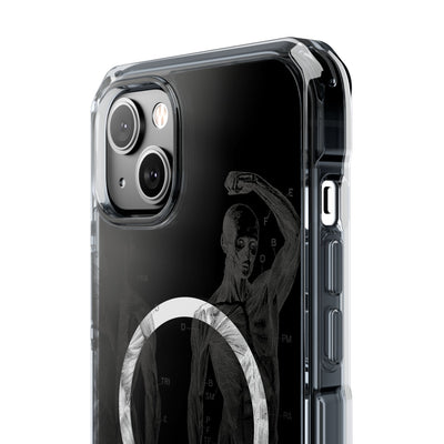 Phone Case:  Subtle Antique Skeletons Magnetic Clear Impact Case for iPhone