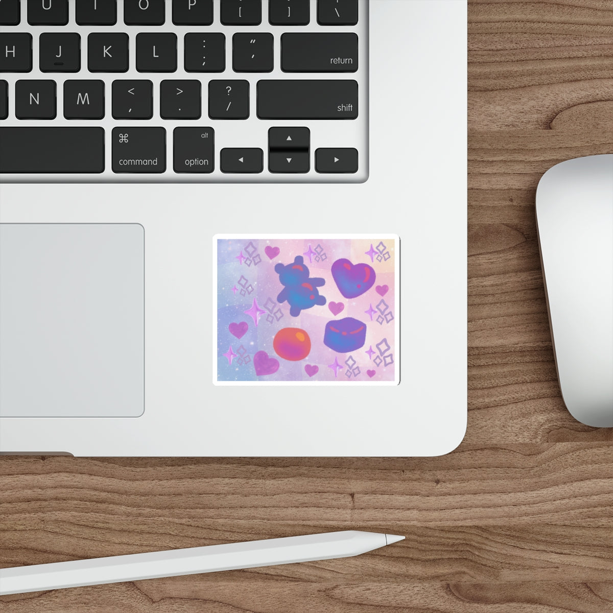 Die Cut Stickers: Purple Gummy Gummy Design