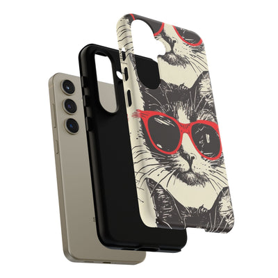 Phone Case: Sassy Cat Phone Case, Cute Cat Lovers Gift, Pet Lover Accessory, Fun Cat Phone Cover, Stylish Gadget Protection