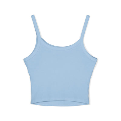 Spaghetti Strap Tank Top: Demon Dog with chainsaw | Cropped