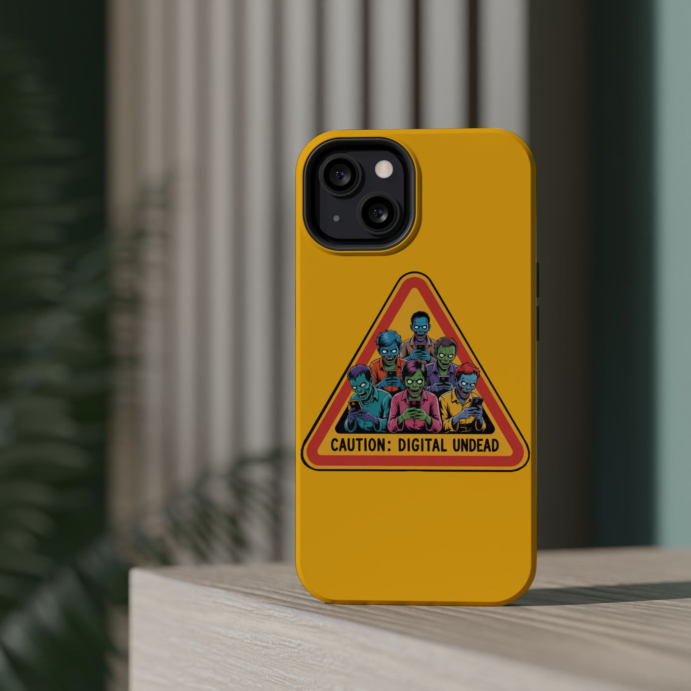Phone Case: Zombie-Themed Tough Case for iPhone, Caution Digital Undead Phone Cover, Phone Accessory for Halloween, Unique Gift Idea, Trendy Phone [...]