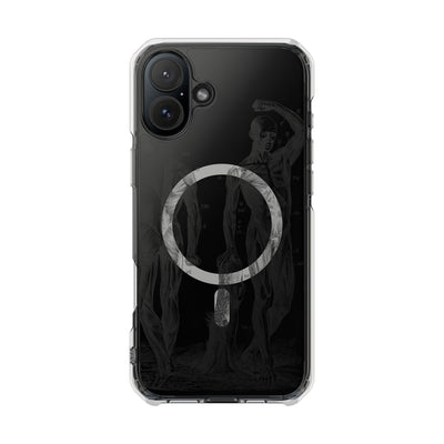 Phone Case:  Subtle Antique Skeletons Magnetic Clear Impact Case for iPhone