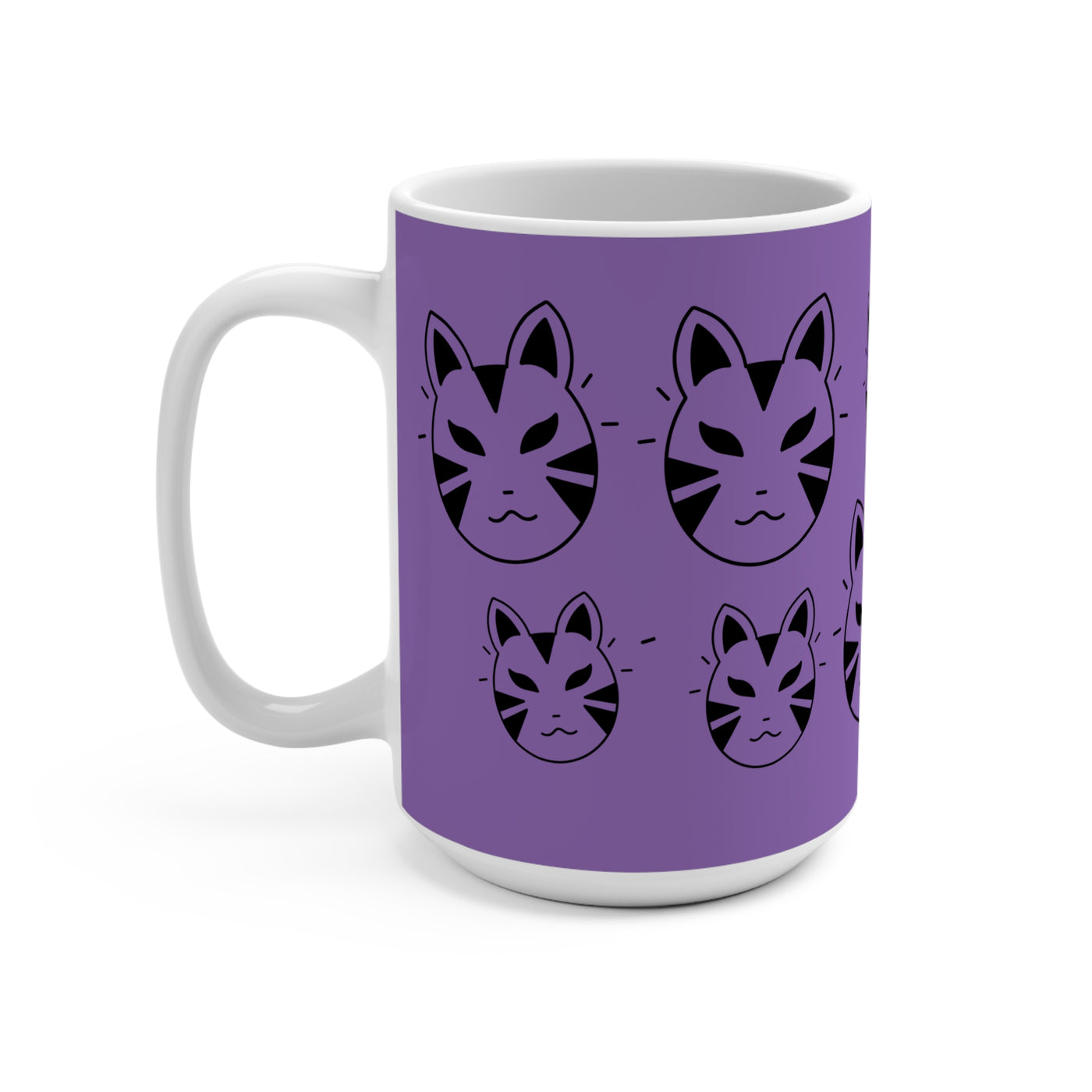 Mug: Anime Inspired Cat Mask Design