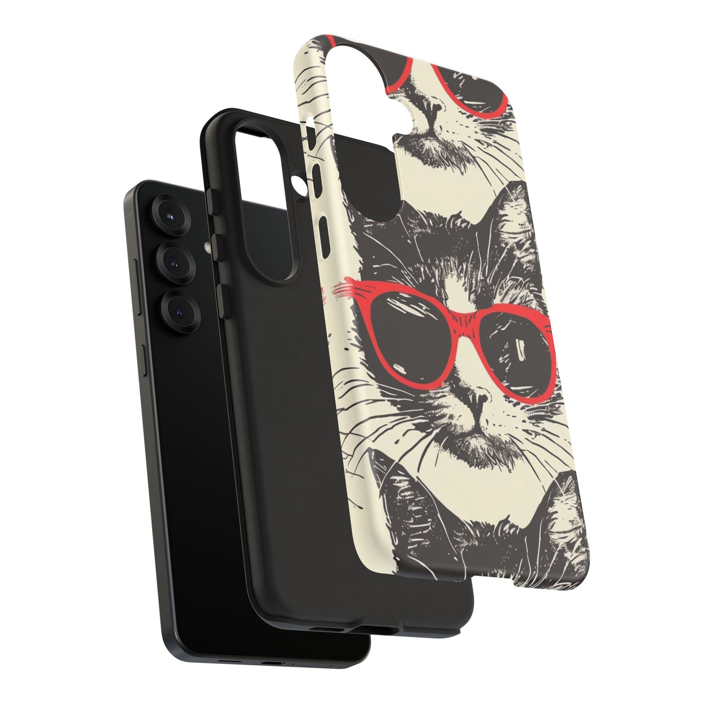 Phone Case: Sassy Cat Phone Case, Cute Cat Lovers Gift, Pet Lover Accessory, Fun Cat Phone Cover, Stylish Gadget Protection