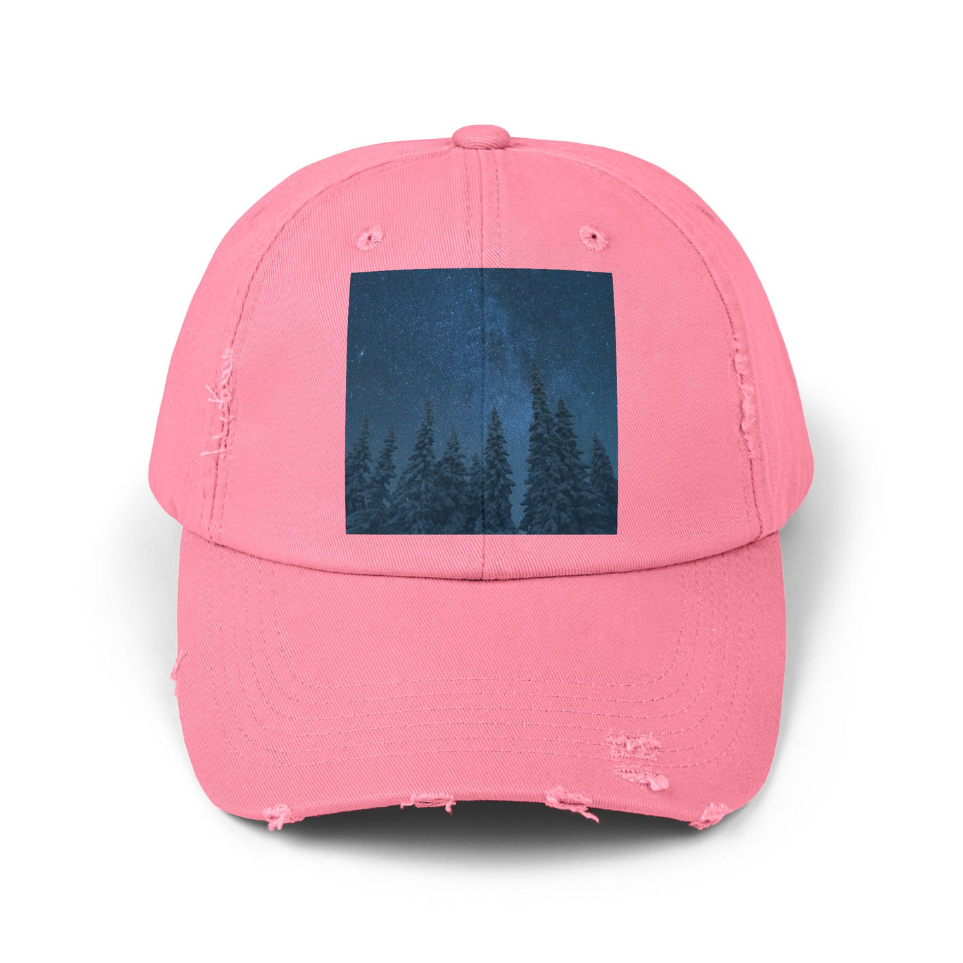 Cap: Night Sky Forest Design | Distressed