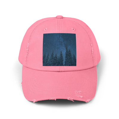 Cap: Night Sky Forest Design | Distressed