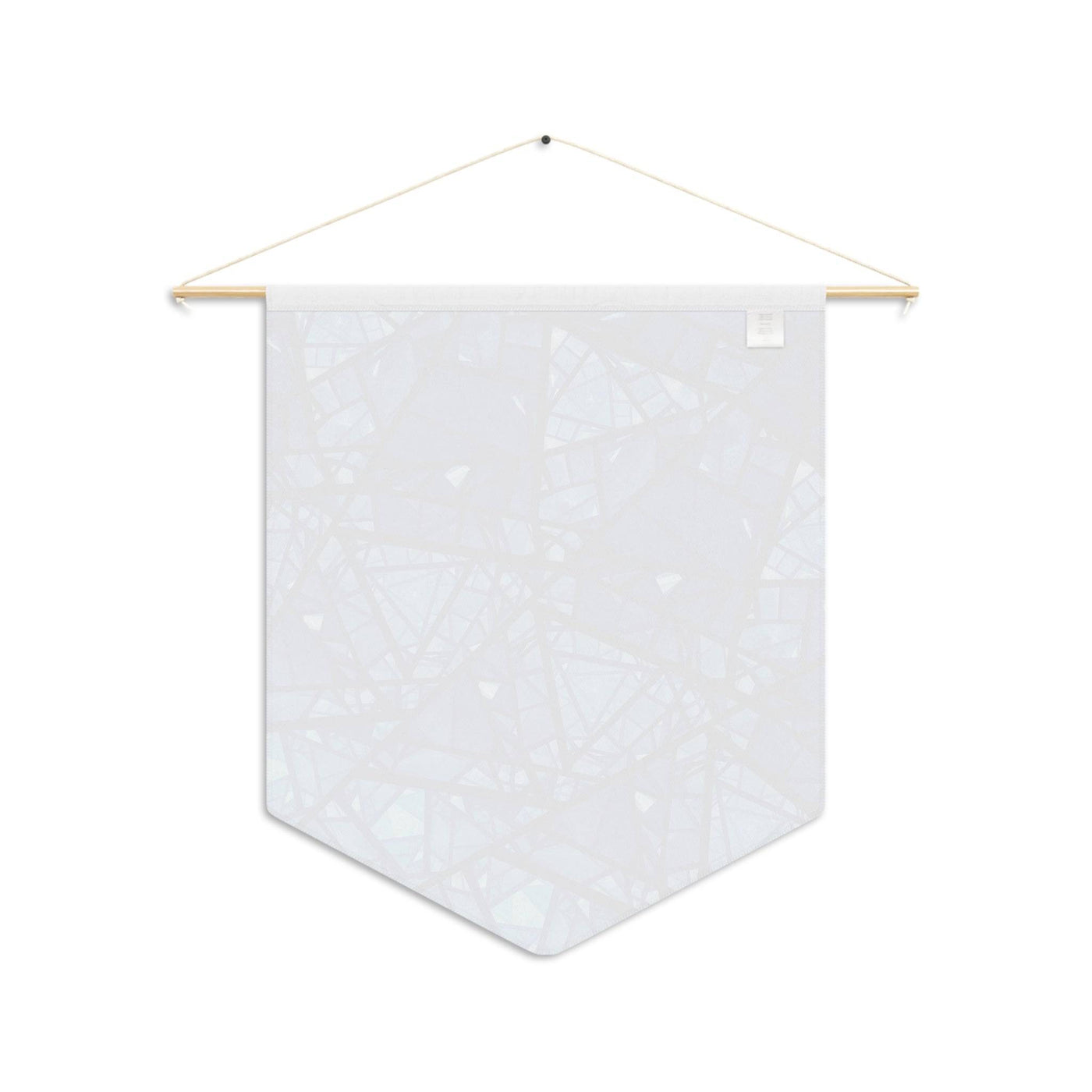 Wall Pennant: Blue Stained Glass Design