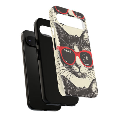 Phone Case: Sassy Cat Phone Case, Cute Cat Lovers Gift, Pet Lover Accessory, Fun Cat Phone Cover, Stylish Gadget Protection