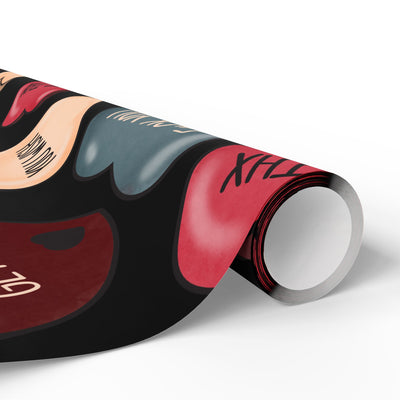 Wrapping Paper: Anti-Valentines Day convo hearts