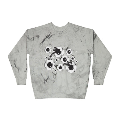 Crewneck Sweatshirt: All Eyes On Me | Color Blast| Men's Design