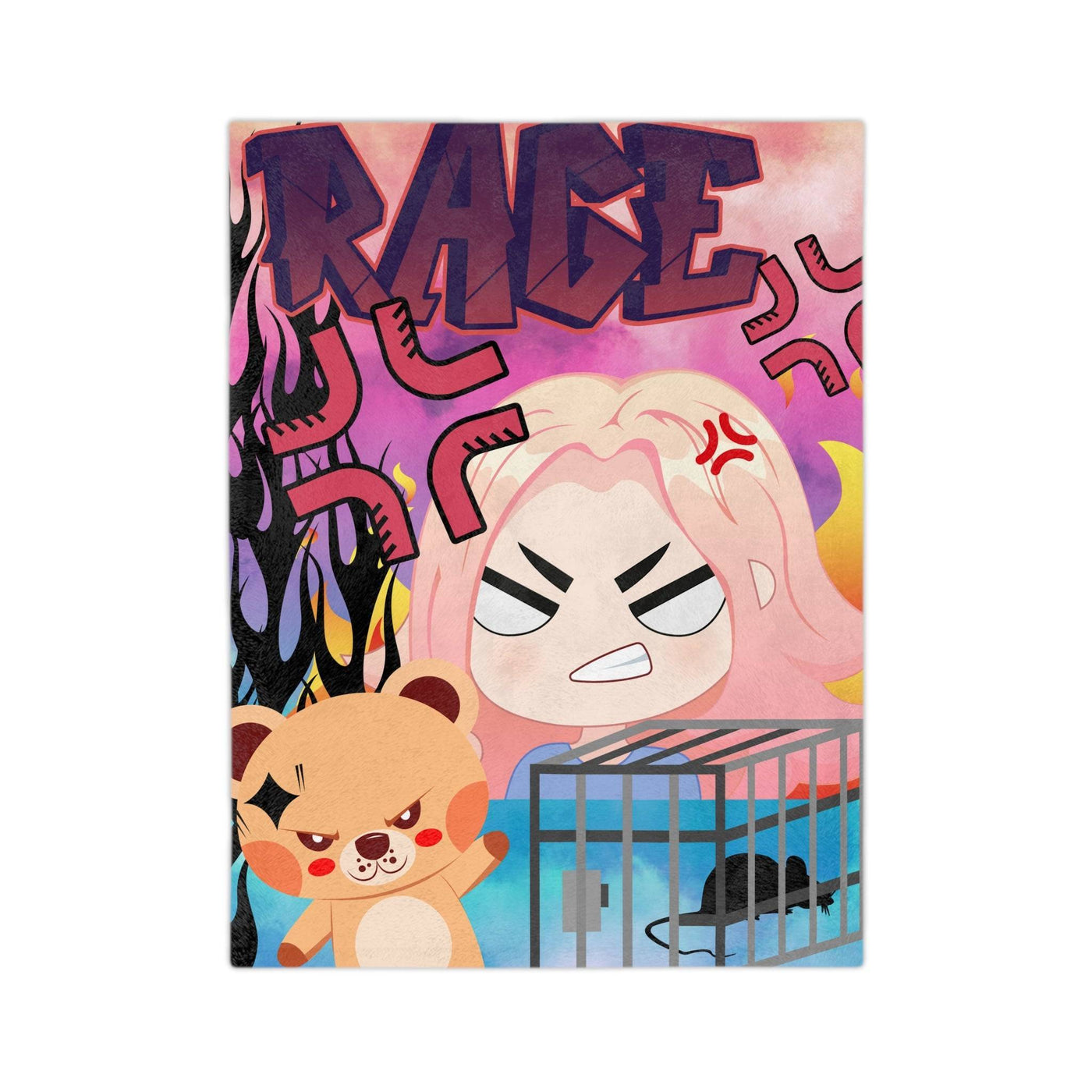 Blanket: Gamer Rage | Microfiber | Funny Design