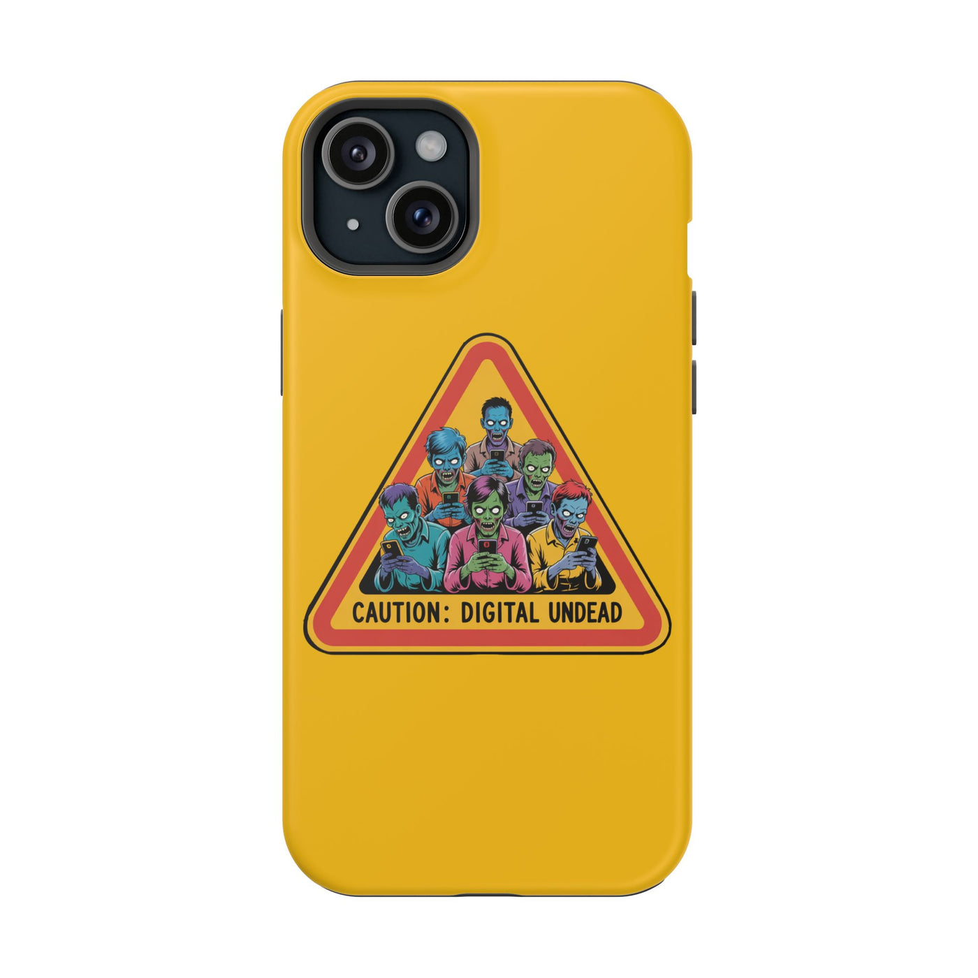Phone Case: Zombie-Themed Tough Case for iPhone, Caution Digital Undead Phone Cover, Phone Accessory for Halloween, Unique Gift Idea, Trendy Phone [...]