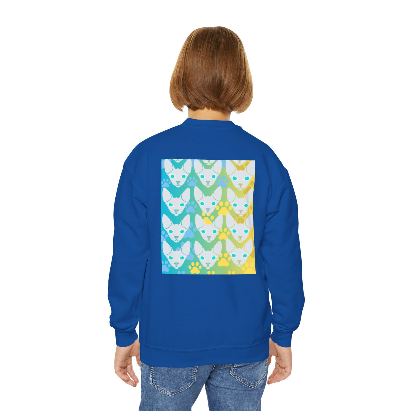 Sweatshirt: Hairless Kitty Design Crewneck