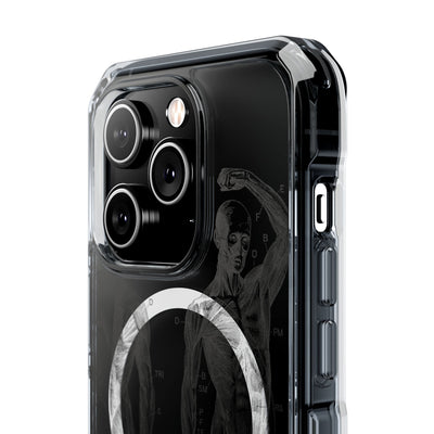 Phone Case:  Subtle Antique Skeletons Magnetic Clear Impact Case for iPhone