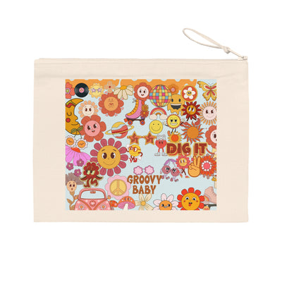 Pencil Case: Groovy Floral | retro 70s Vibe