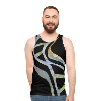 DNA Art Unisex Tank Top - Stylish and Unique Design for Science Lovers