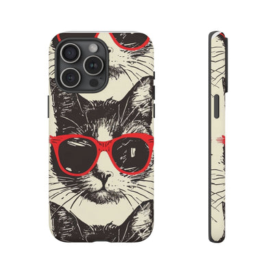 Phone Case: Sassy Cat Phone Case, Cute Cat Lovers Gift, Pet Lover Accessory, Fun Cat Phone Cover, Stylish Gadget Protection
