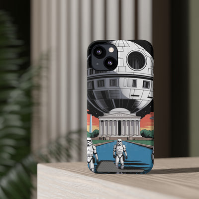 Phone Case: Galaxy-Inspired Phone Case with Card Holder, Space-Themed Gift, Star Wars-Inspired Design, Geek Accessories, Unique Phone Cover