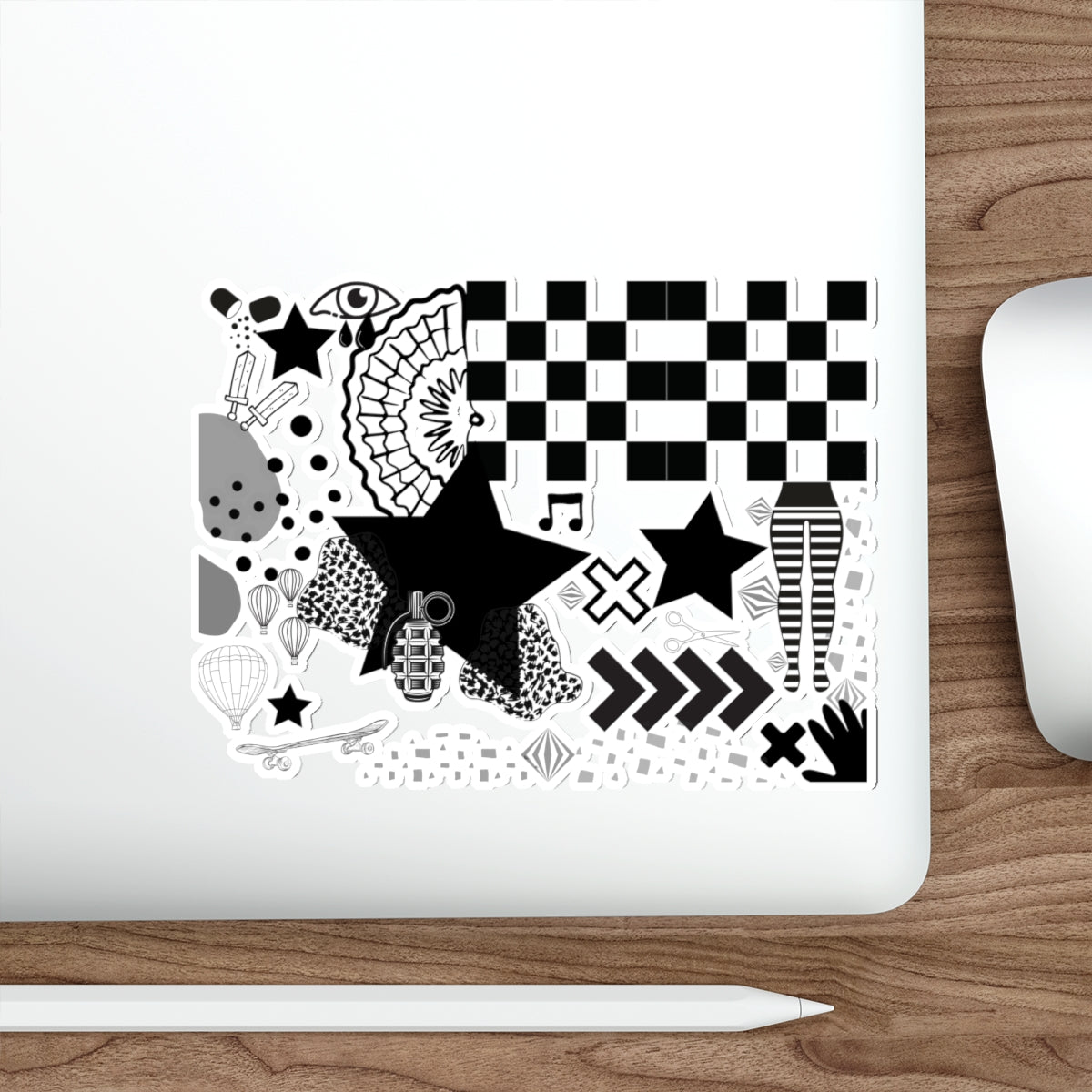 Die-Cut Stickers: Calm Like A Bomb Design