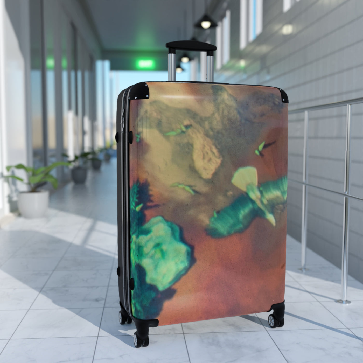 Whimsical Travel Suitcase - Unique Carry-On Luggage for Adventurers, Personalized Vacation Gear, Perfect Travel Gift, Art-Inspired Design