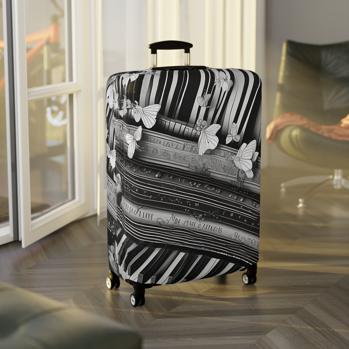 Luggage Cover: Stylish Flight of the Butterfly | Travel Accessory for Adventurers | Unique Suitcase Protector | Perfect for Gifts & Events