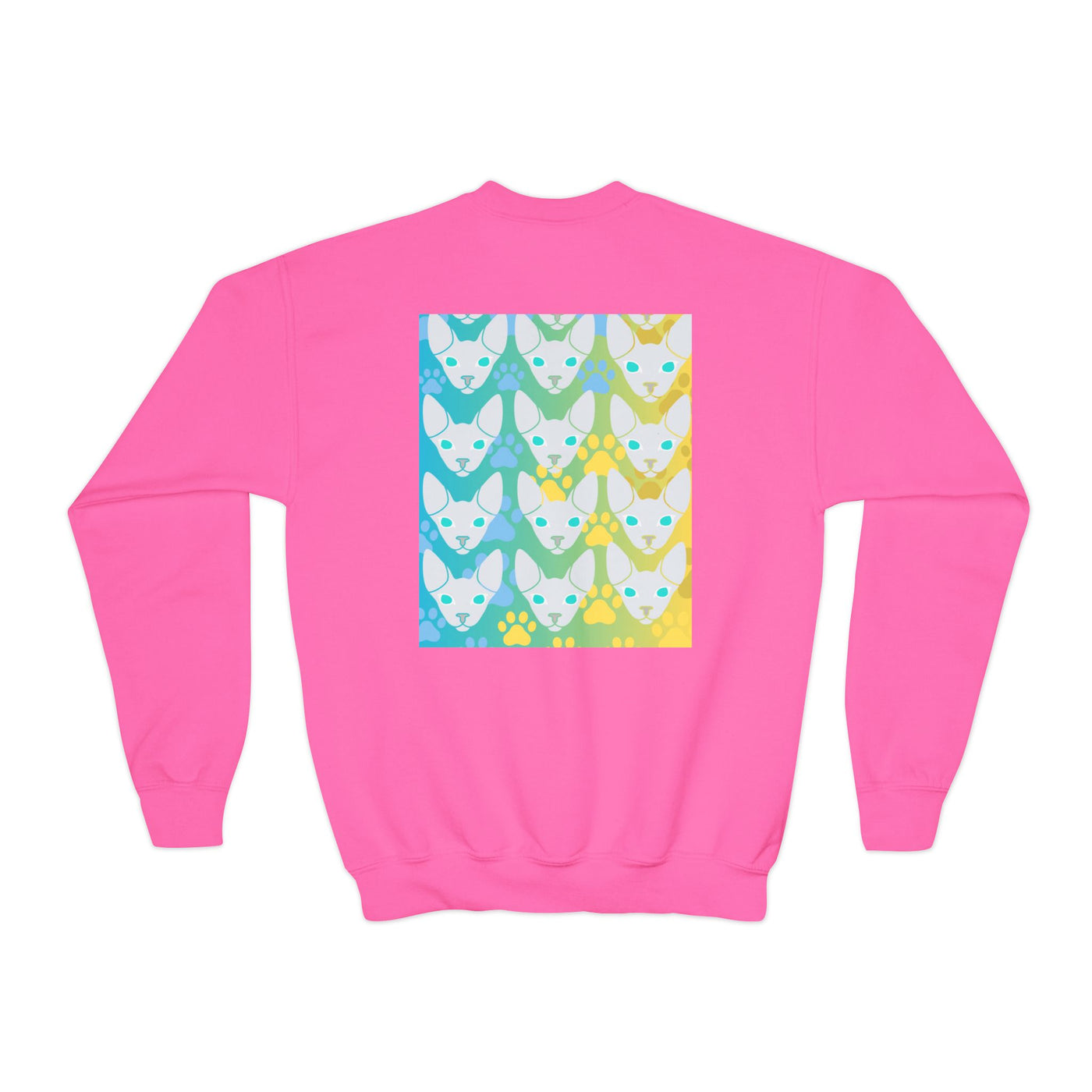 Sweatshirt: Hairless Kitty Design Crewneck