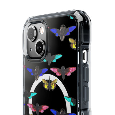 Phone Case: Magnetic Glow Moth Clear Impact Iphone Case