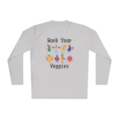 T-Shirt: Work Your Veggies - Lightweight Long Sleeve Tee
