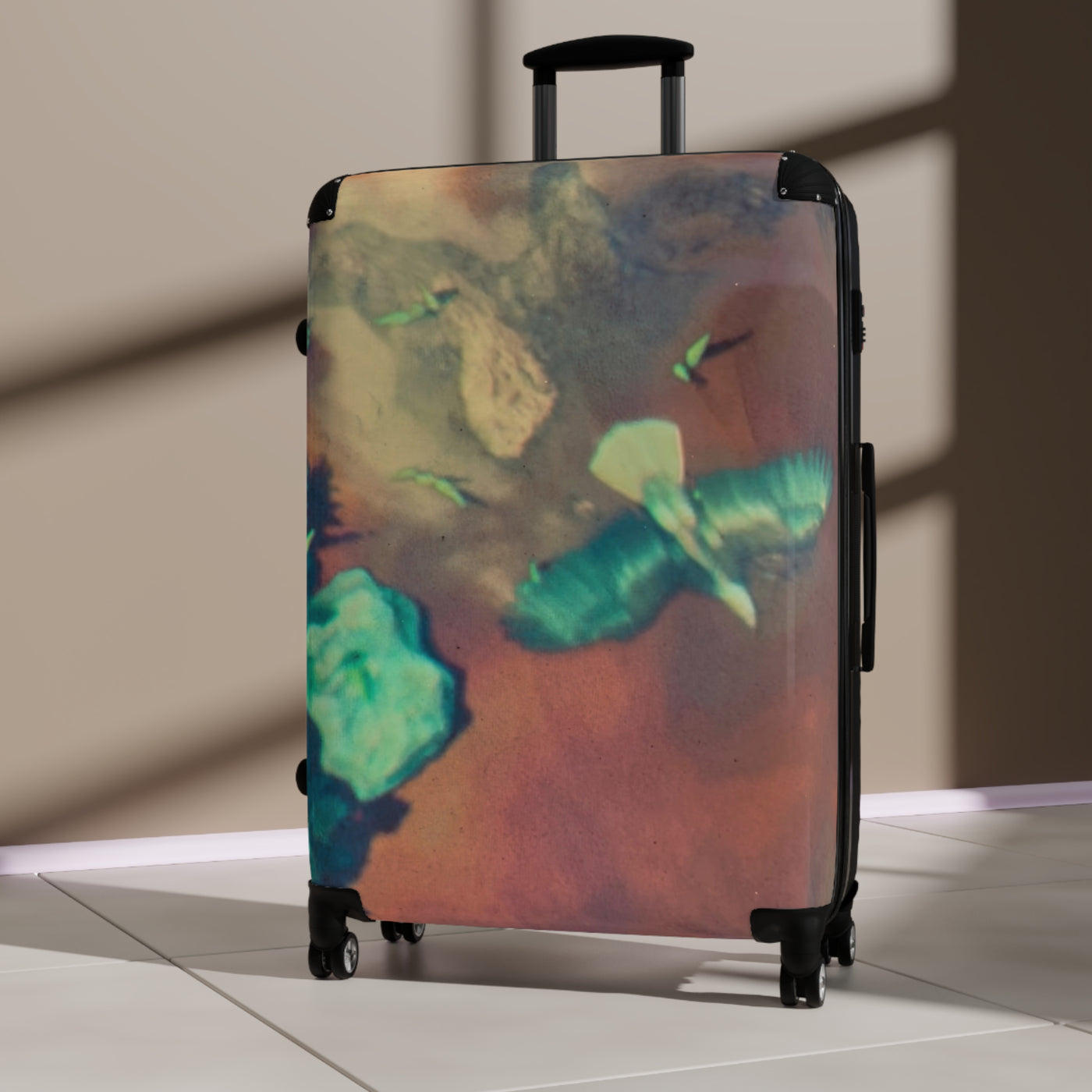 Whimsical Travel Suitcase - Unique Carry-On Luggage for Adventurers, Personalized Vacation Gear, Perfect Travel Gift, Art-Inspired Design