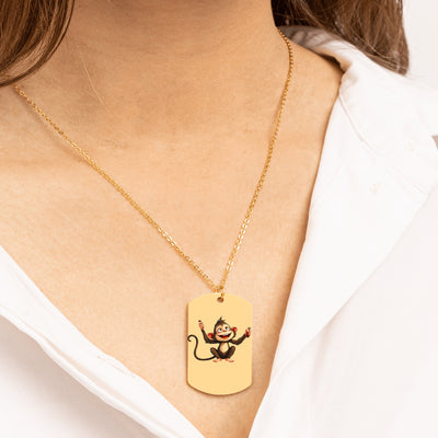 Necklace: Customize your own necklace.  Sample - STEM Monkey