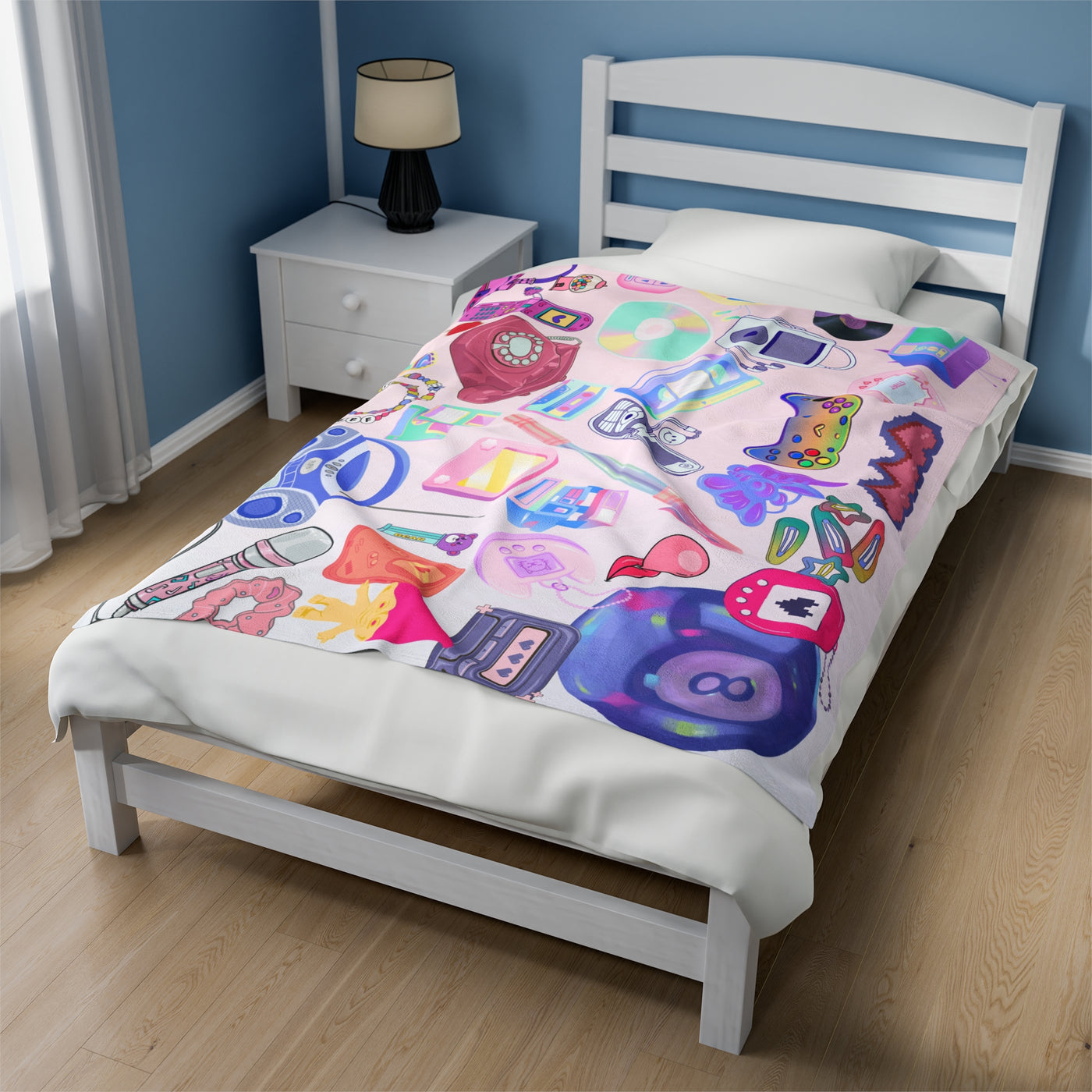 Blanket: Retro Tech Velveteen Plush Blanket