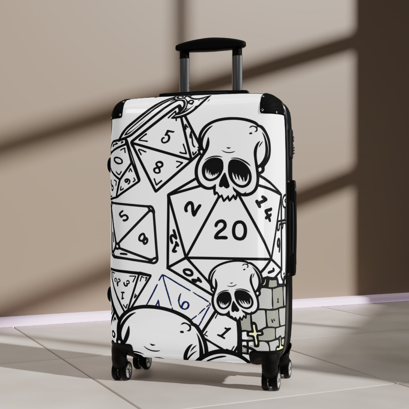 Luggage:  Skull DND Gaming Suitcase