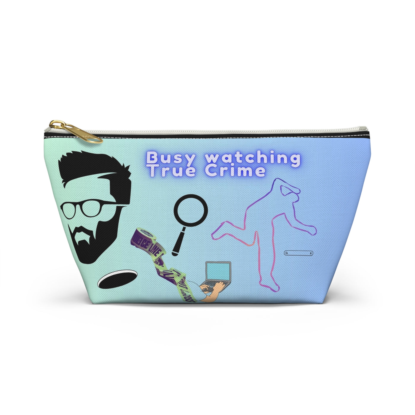 Pouch: Busy With my True Crime - Men's Accessory Pouch