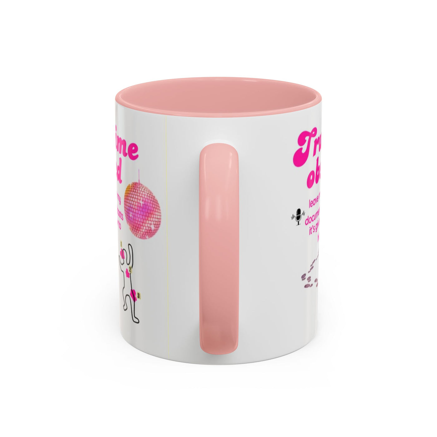 Mug: Pink Disco Ball True Crime