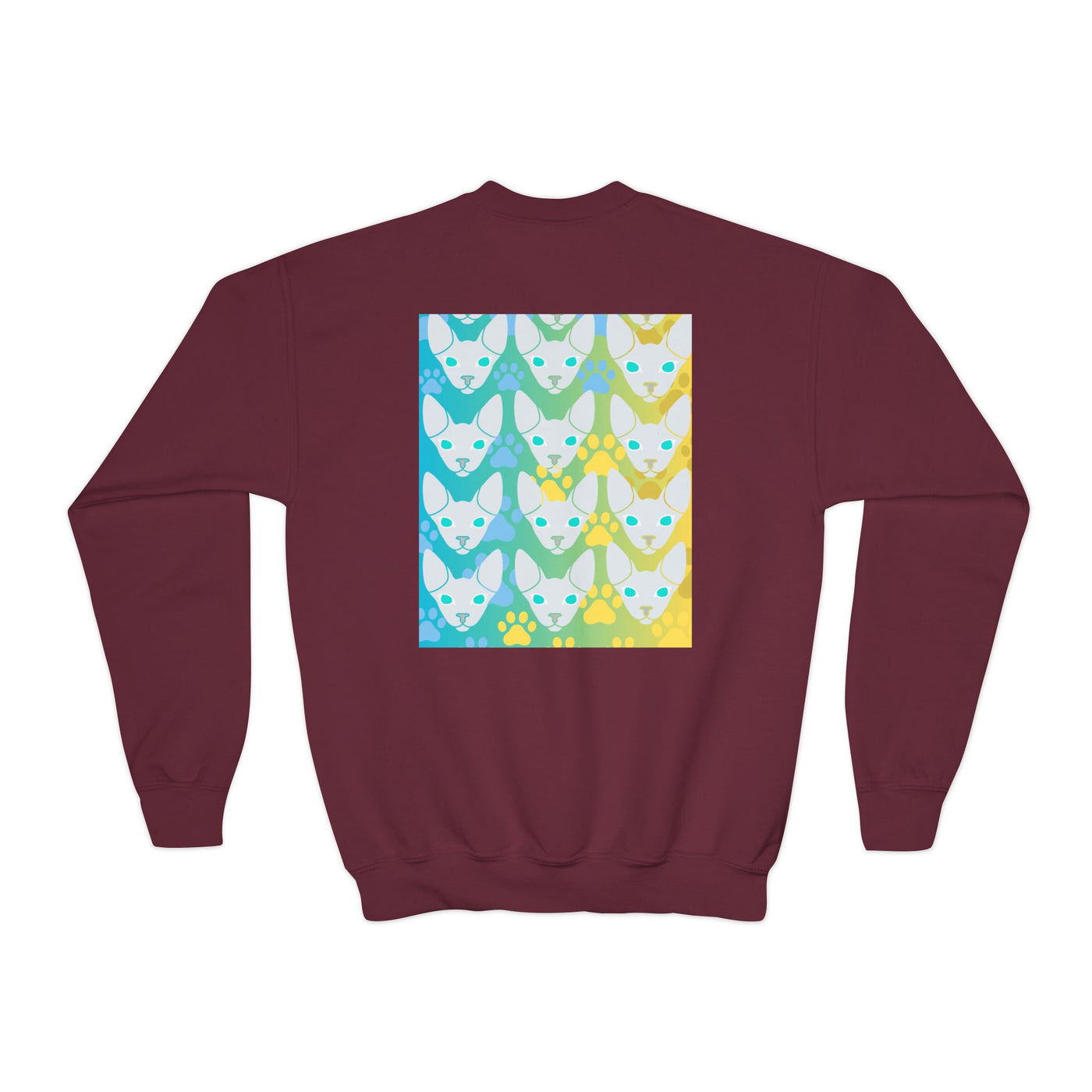 Sweatshirt: Hairless Kitty Design Crewneck