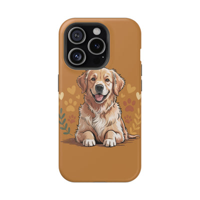 Dog Lover Magnetic Phone Case, Cute Pet Cases for iPhone, Dog-themed Phone Covers, Golden Retriever Case, Gifts for Dog Owners