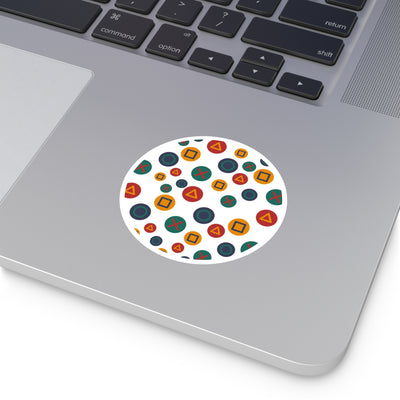 Stickers: Gamer Button Design | Round Style