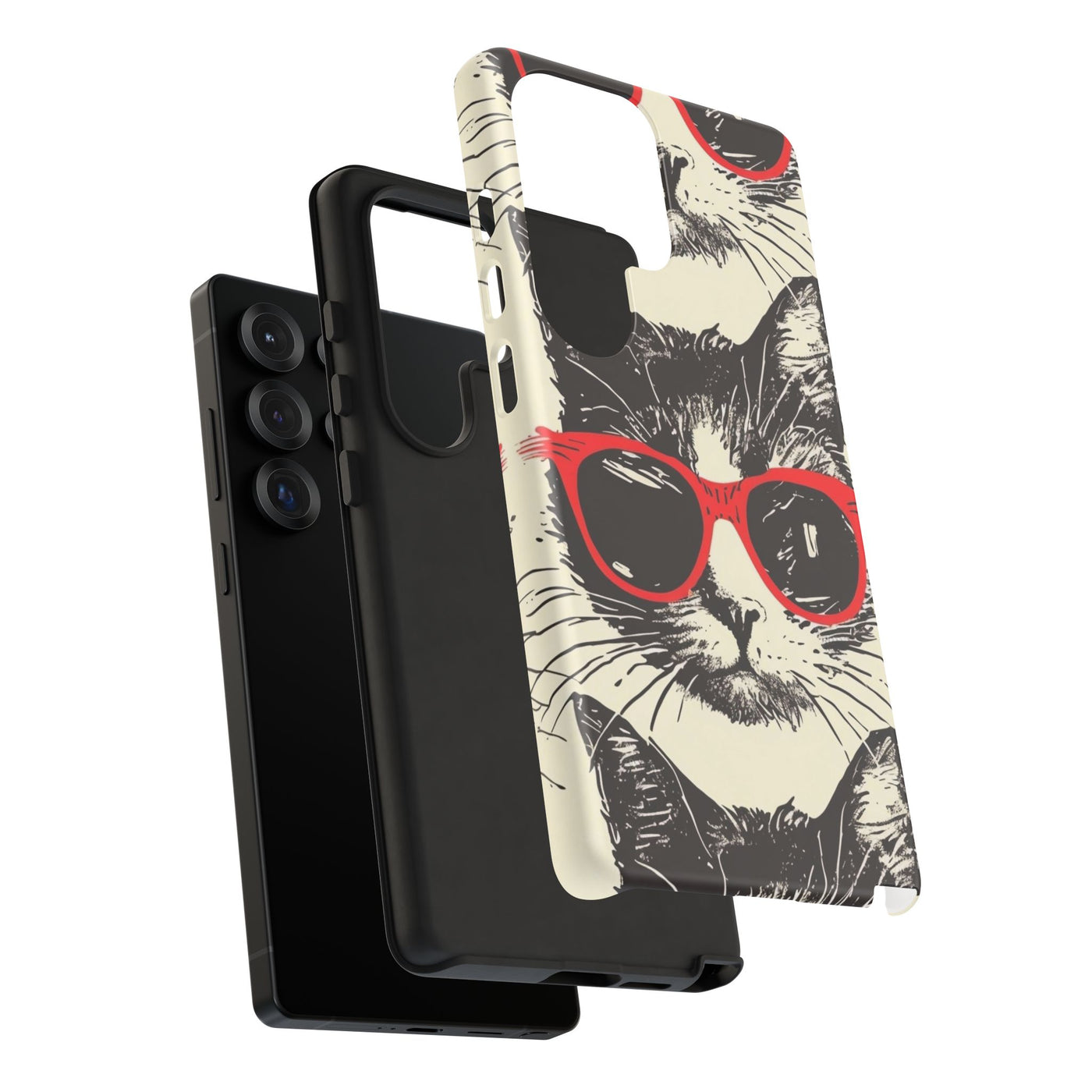 Phone Case: Sassy Cat Phone Case, Cute Cat Lovers Gift, Pet Lover Accessory, Fun Cat Phone Cover, Stylish Gadget Protection