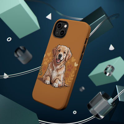 Dog Lover Magnetic Phone Case, Cute Pet Cases for iPhone, Dog-themed Phone Covers, Golden Retriever Case, Gifts for Dog Owners