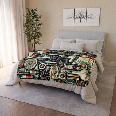 Science-Themed Fleece Sherpa Blanket - Cozy Lab Design for Students and Scientists