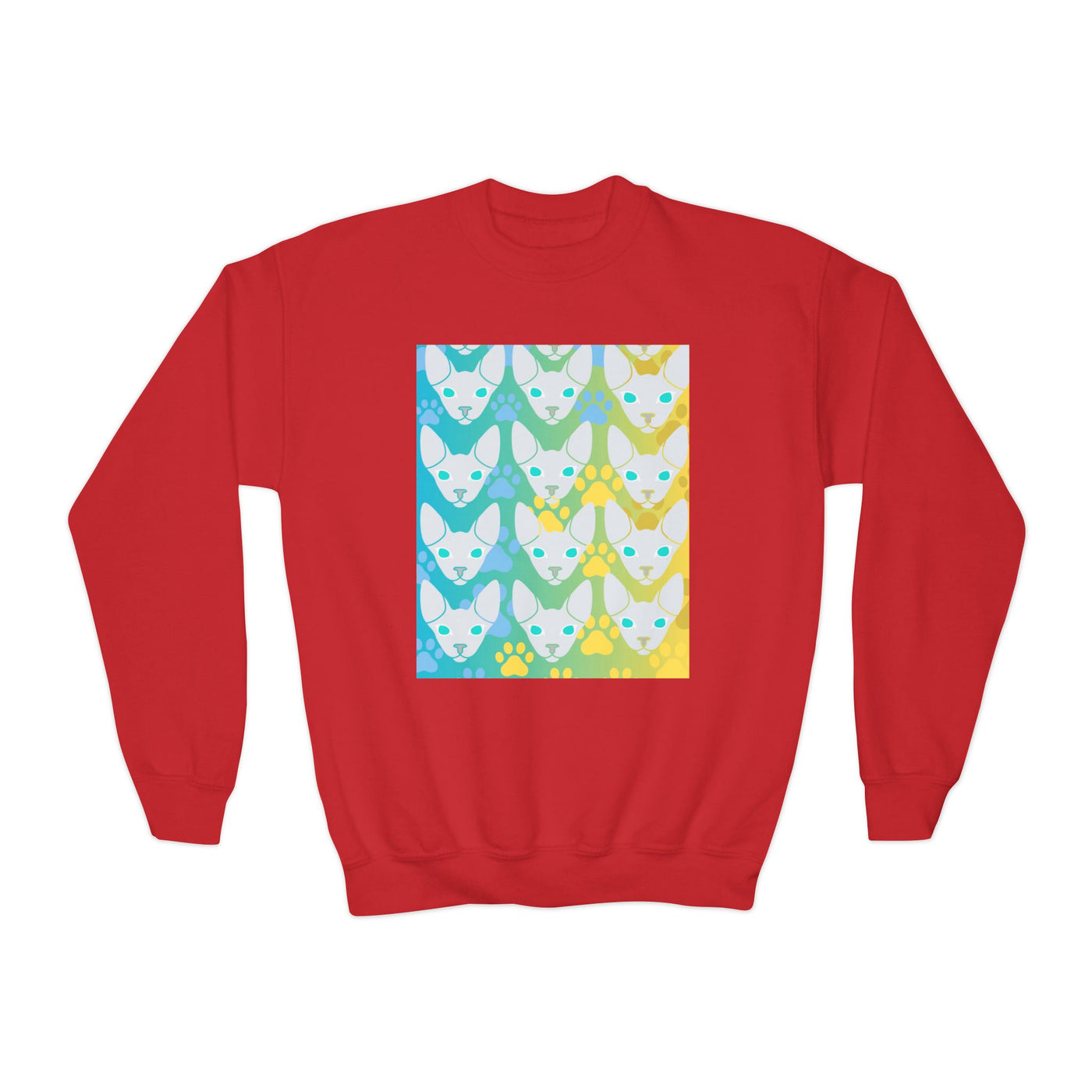 Sweatshirt: Hairless Kitty Design Crewneck