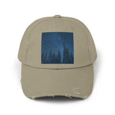 Cap: Night Sky Forest Design | Distressed