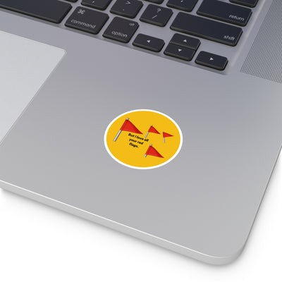 Sticker: Red Flags | Outdoor