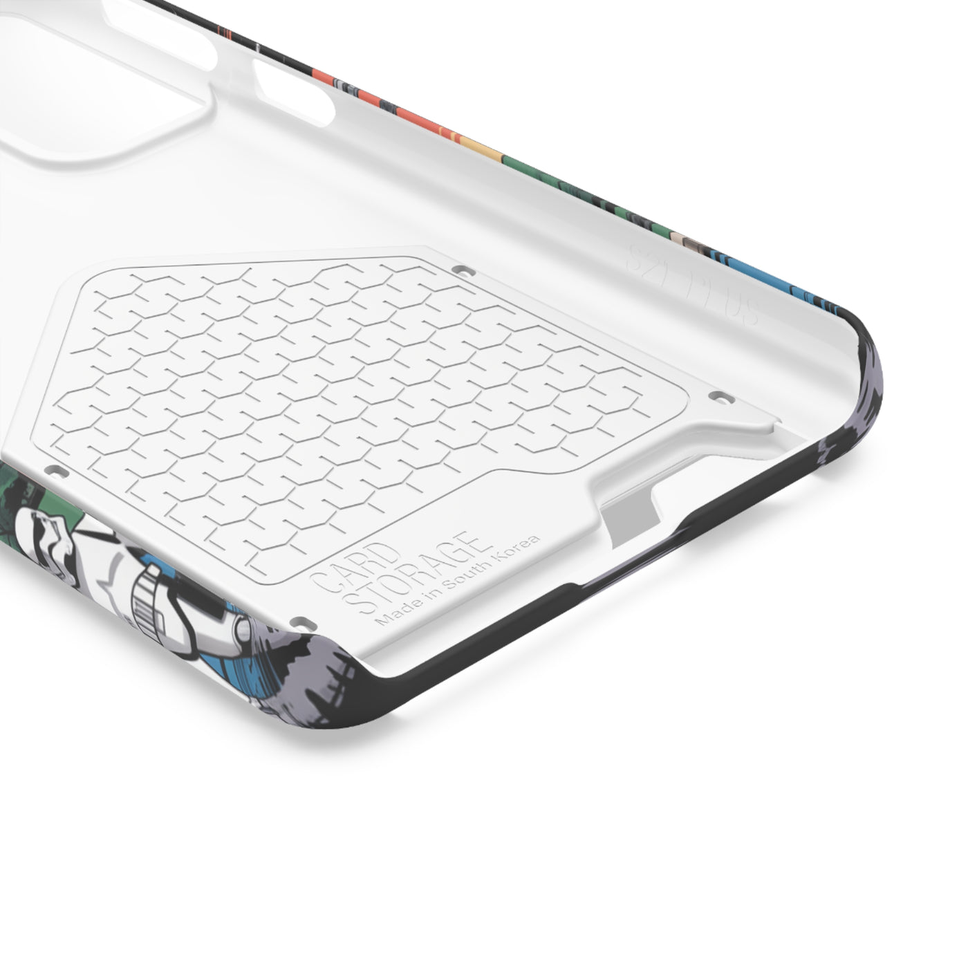 Phone Case: Galaxy-Inspired Phone Case with Card Holder, Space-Themed Gift, Star Wars-Inspired Design, Geek Accessories, Unique Phone Cover