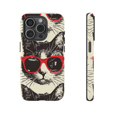 Phone Case: Sassy Cat Phone Case, Cute Cat Lovers Gift, Pet Lover Accessory, Fun Cat Phone Cover, Stylish Gadget Protection